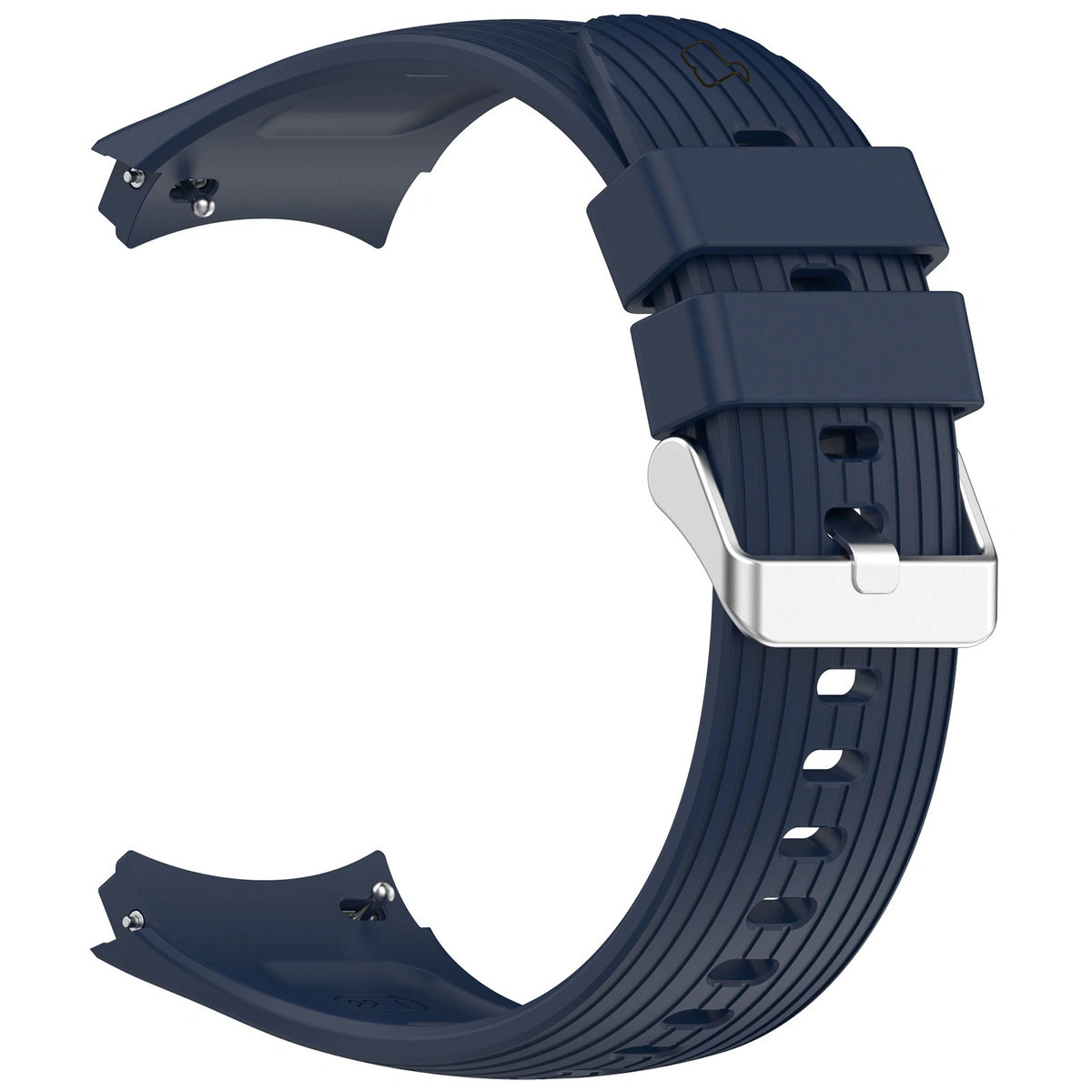 Silikonowy pasek Bizon Strap Watch Silicone T ukazany od tyłu do Huawei Watch 5 46 mm